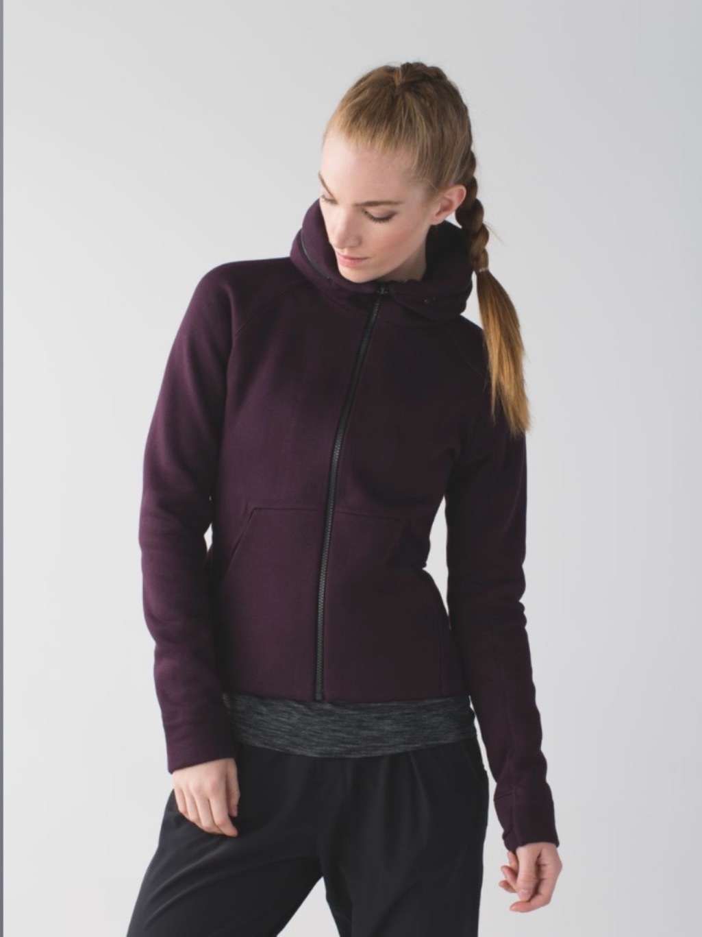 Lululemon &Go Destination Hoodie In Black Cherry